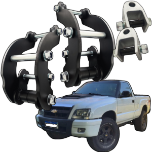 Kit Lift 2 Pol com Jumelos Chevrolet S10 1995 a 2011
