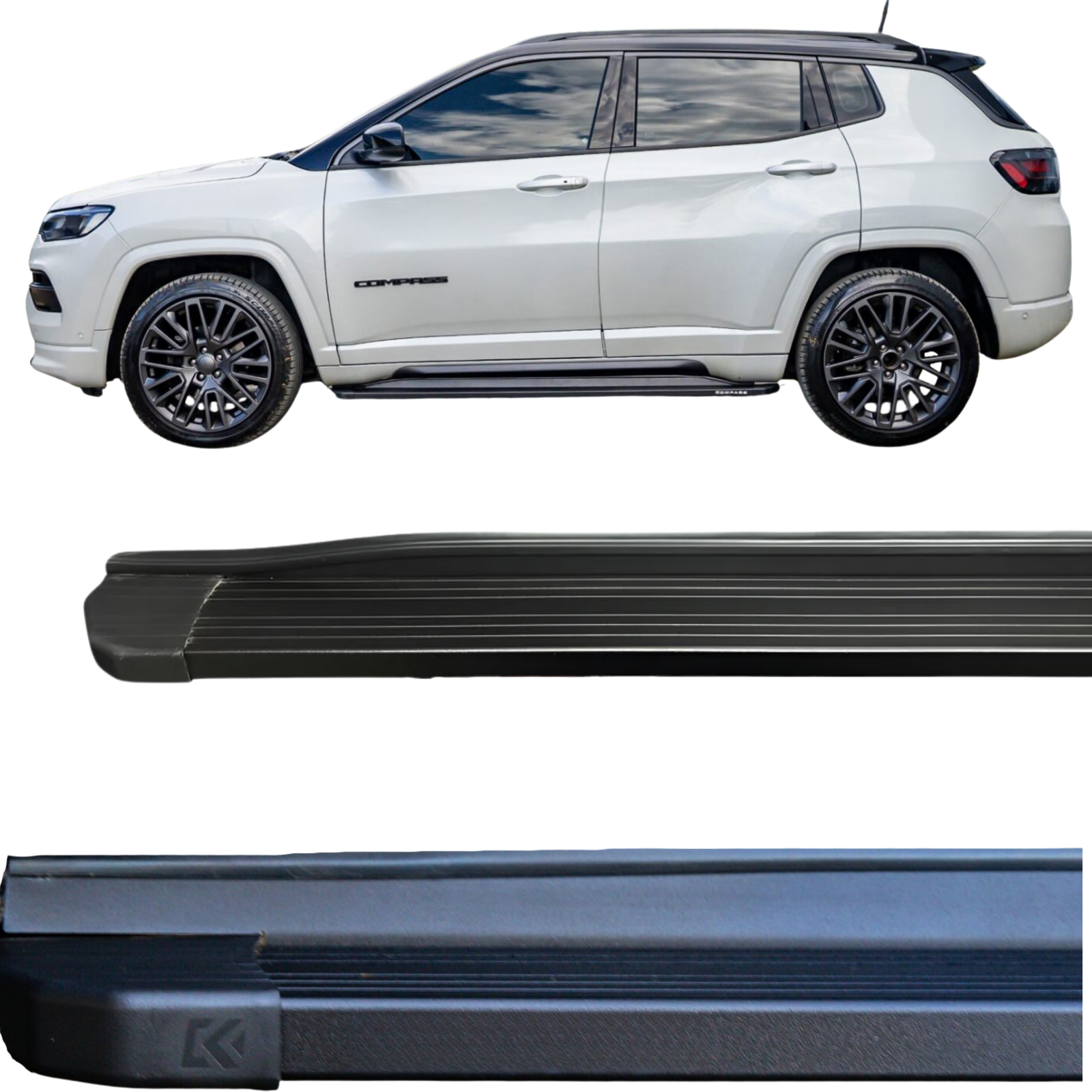 Estribo Alumínio Slim para Jeep Compass 2016 a 2026