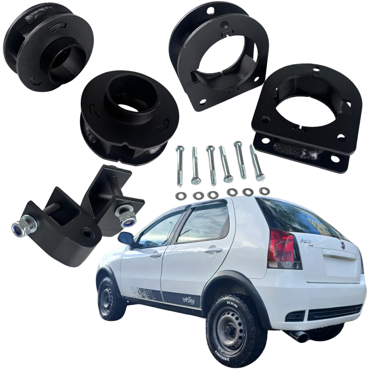 Kit Lift 2 Pol Fiat Palio 2001 a 2016
