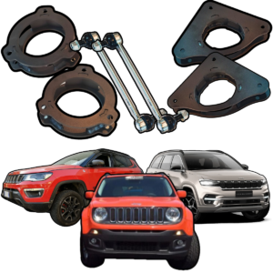 Kit Lift 2 Pol Jeep Compass Renegade Commander 2016 a 2024