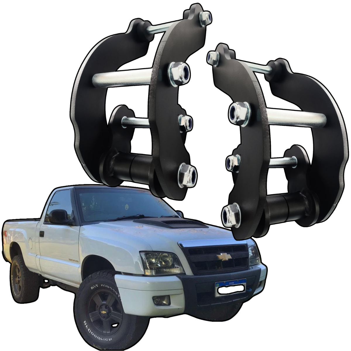 Jumelo Conforto e Altura 2 Pol Chevrolet S10 1995 a 2011