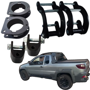 Kit Lift 2 Pol com Jumelos Fiat Strada 1998 a 2020