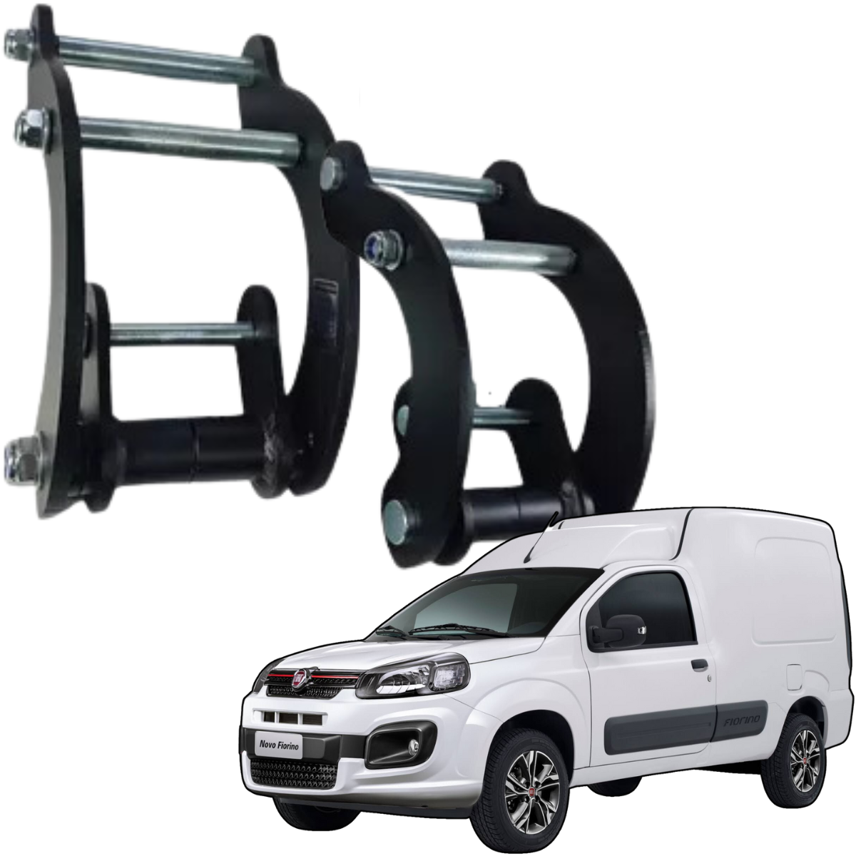 Jumelo Conforto e Altura 2 Pol Fiat Strada 2021 a 2024 - Imagem 2