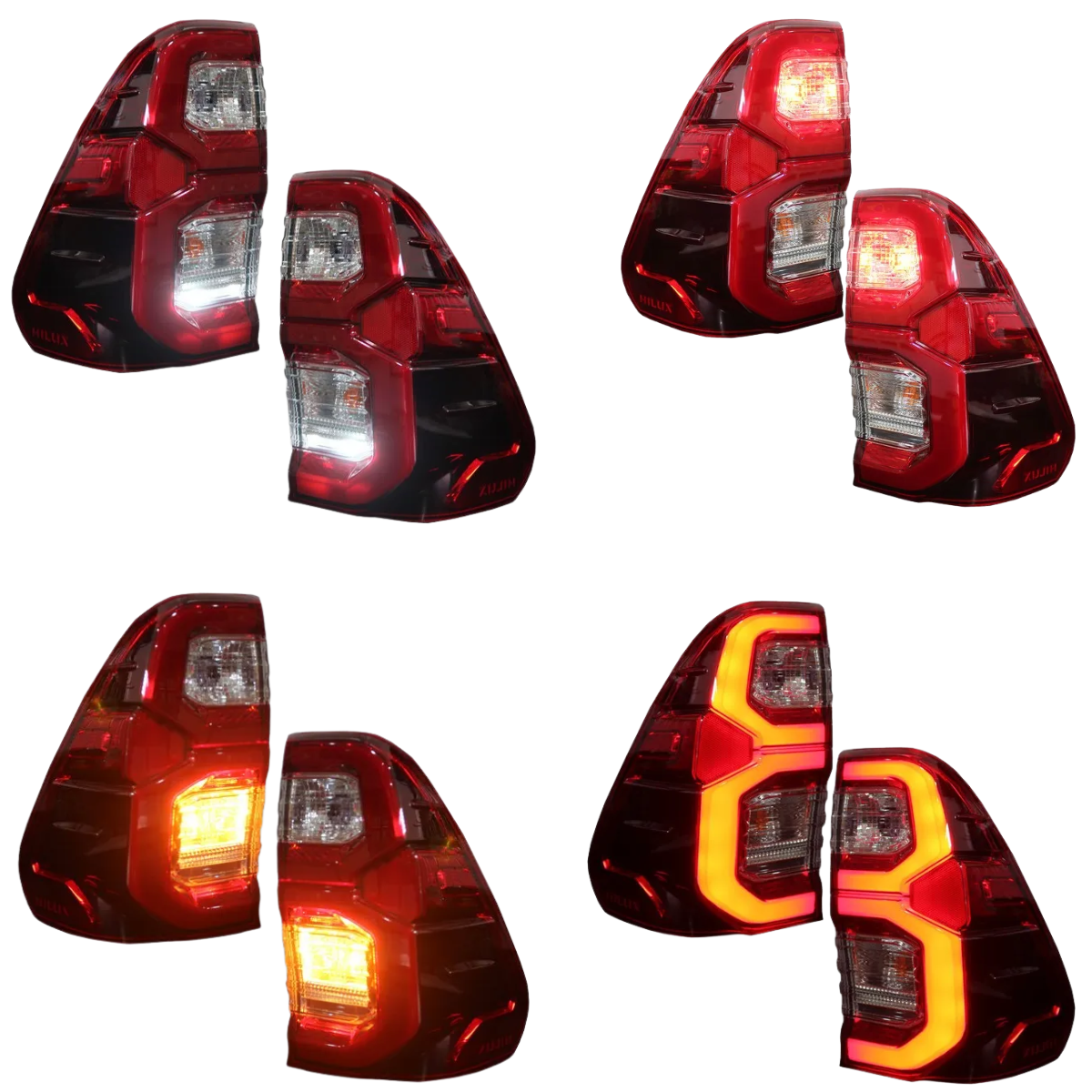 Par Lanterna LED Hilux SRX Vermelha 2021 a 2026 - Imagem 6
