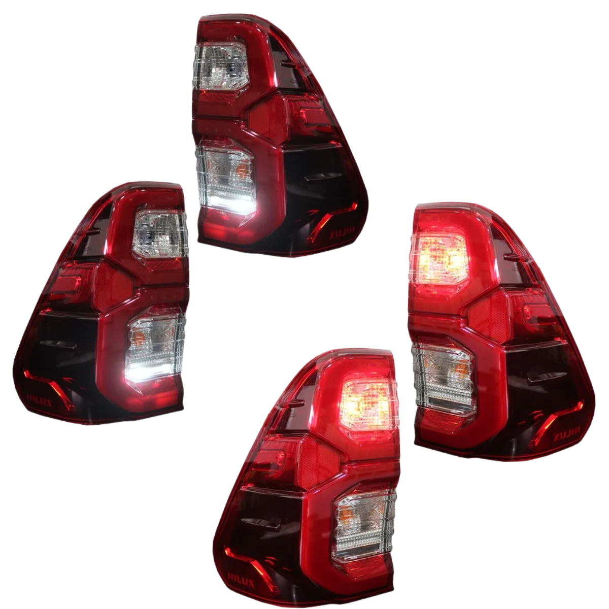 Par Lanterna LED Hilux SRX Vermelha 2021 a 2026 - Imagem 7