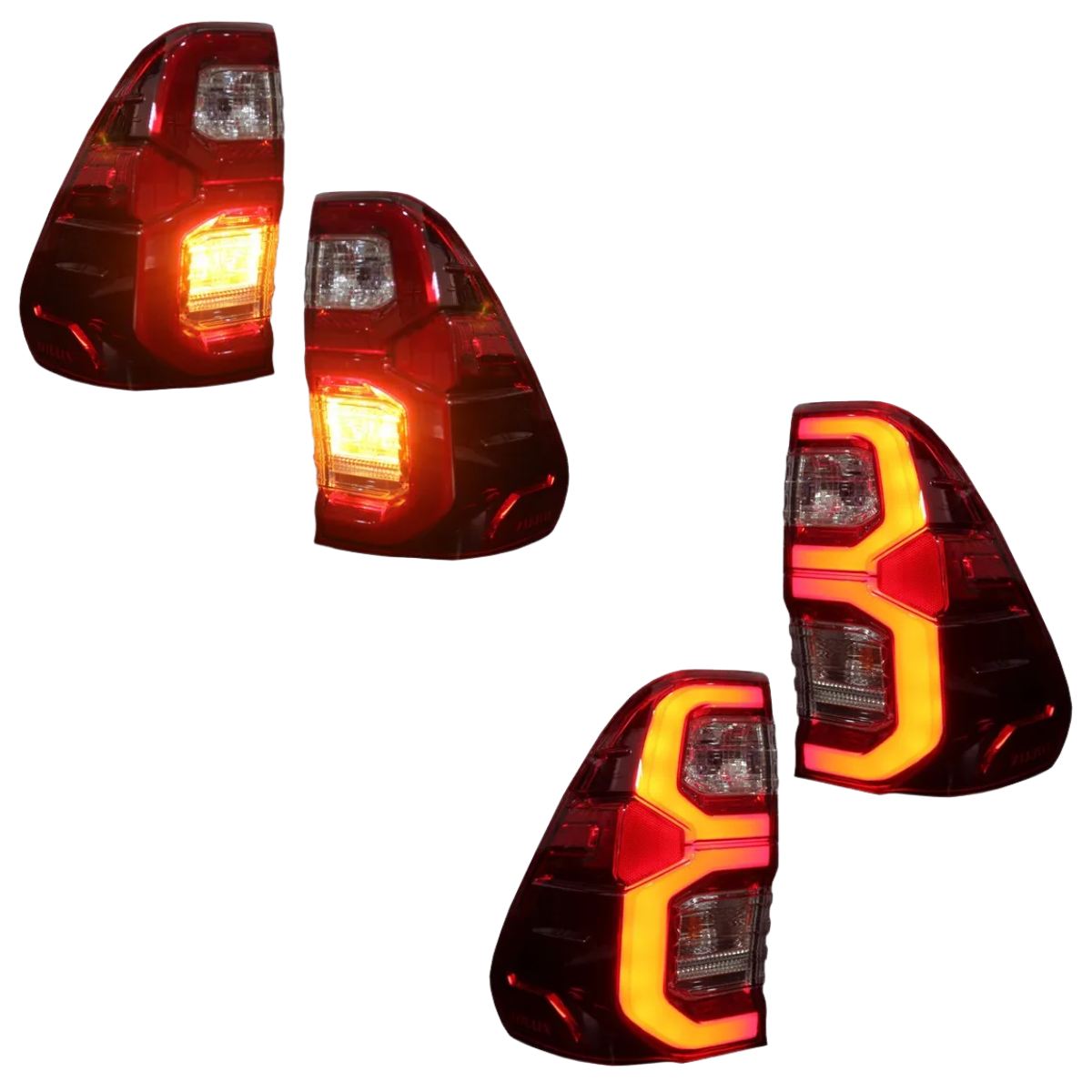 Par Lanterna LED Hilux SRX Vermelha 2021 a 2026 - Imagem 8