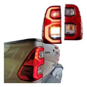 Par Lanterna LED Hilux SRX Vermelha 2021 a 2026