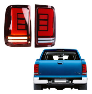 Par Lanterna Full LED Amarok Vermelha Seta Sequencial 2010 a 2026