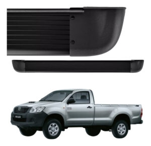 Estribo Alumínio Arredondado Toyota Hilux Simples 2005 A 2015