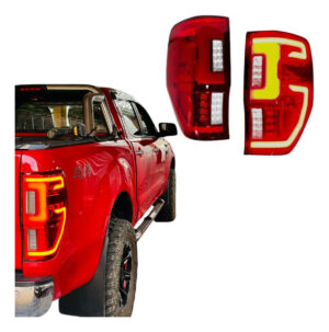 Par Lanterna Traseira LED Ranger Modelo Raptor Vermelha 2013 a 2023