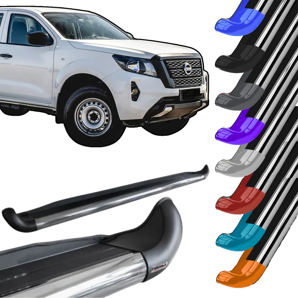 Estribo Personalizado em Aço Nissan Frontier 2017 A 2026