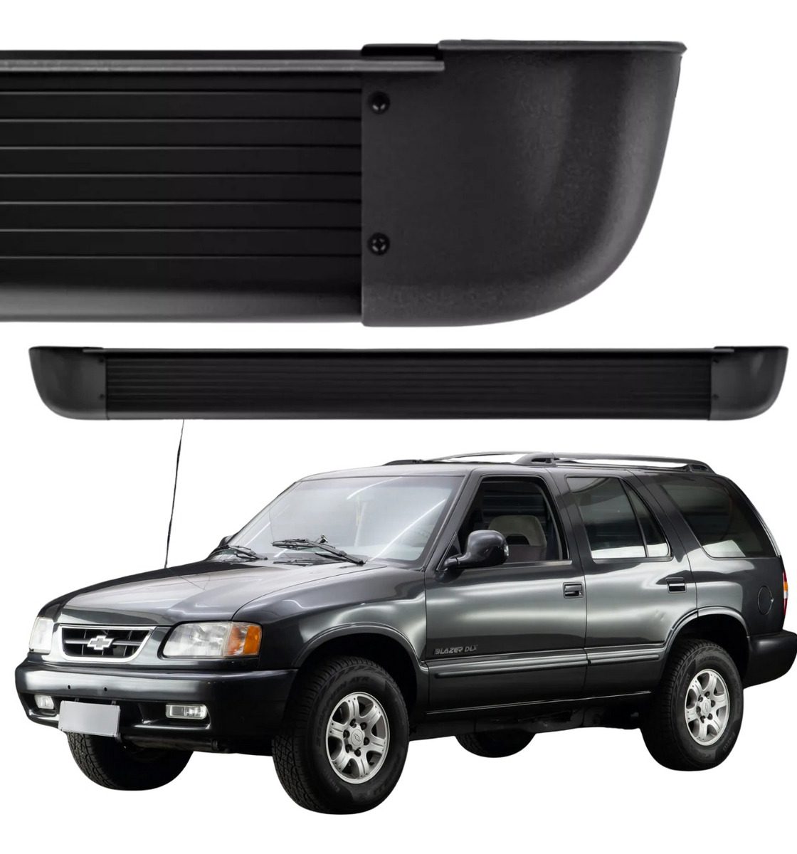 Estribo Alumínio Arredondado Chevrolet Blazer 1997 A 2011