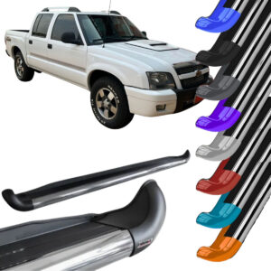 Estribo Personalizado em Aço Chevrolet S10 Cabine Dupla 1997 A 2011 Sem Alargadores