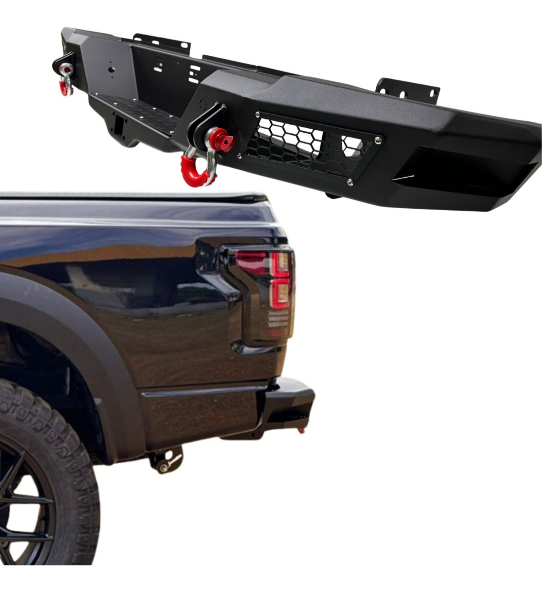 Para-choque Traseiro Aço Reforçado Com Led Ford Ranger 2013 A 2023 - Imagem 8