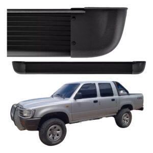 Estribo Alumínio Arredondado Toyota Hilux Dupla 1993 A 2004