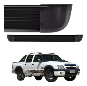 Estribo Alumínio Arredondado Chevrolet S-10 Cabine dupla 1997 A 2011