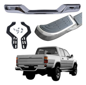 Para-choque Traseiro Daira Cromado Toyota Hilux 1992 A 2004