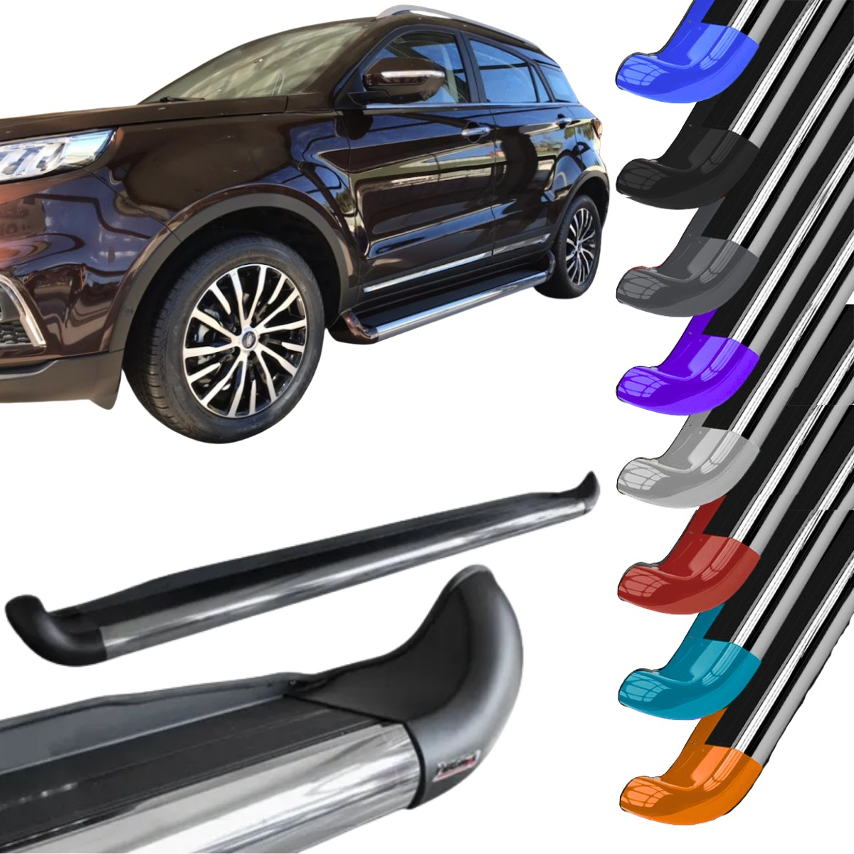 Estribo Personalizado em Aço Ford Territory 2021 A 2026