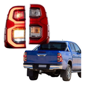 Par Lanterna LED Hilux Com Animação Vermelha 2016 a 2026
