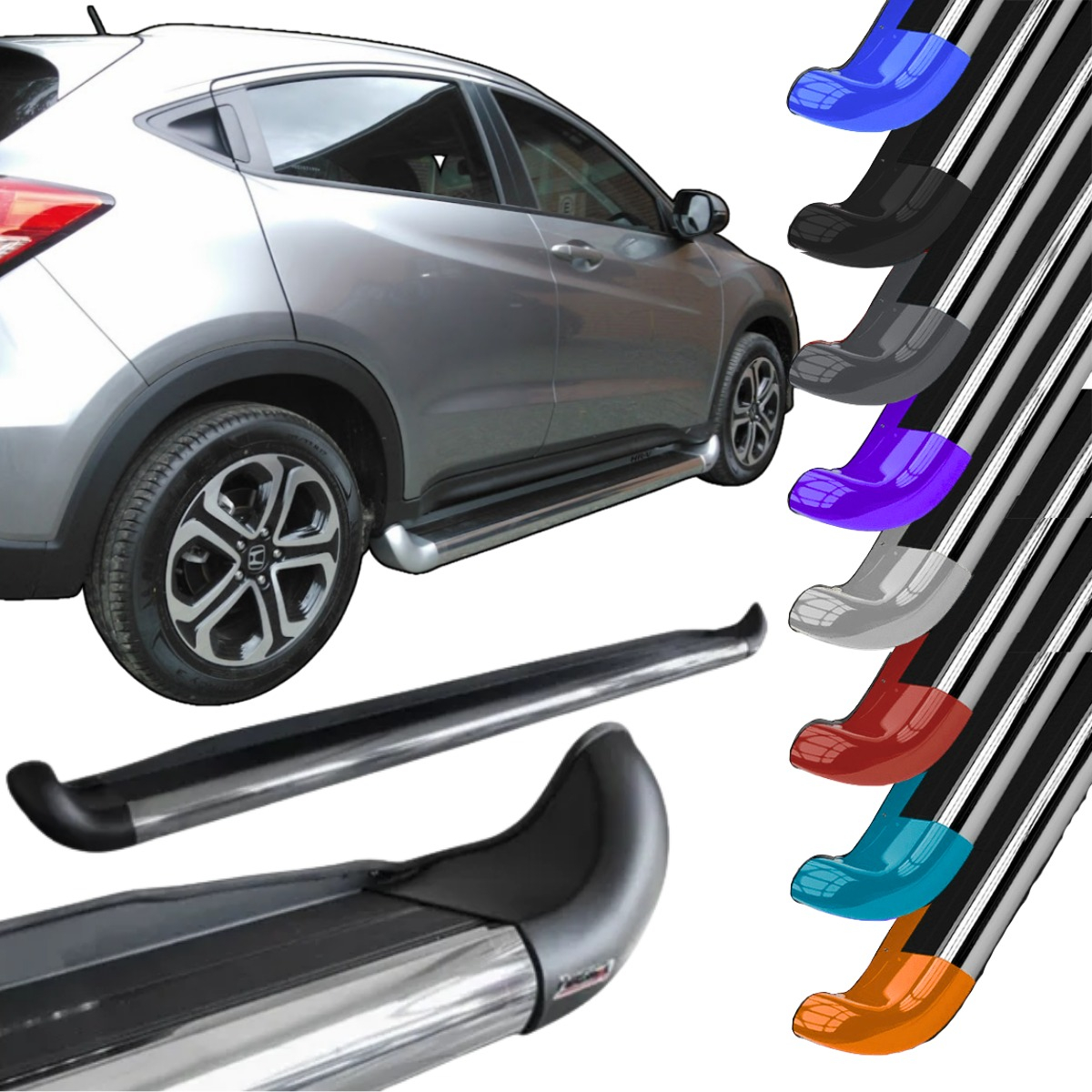 Estribo Personalizado em Aço Honda Hrv 2012 A 2021