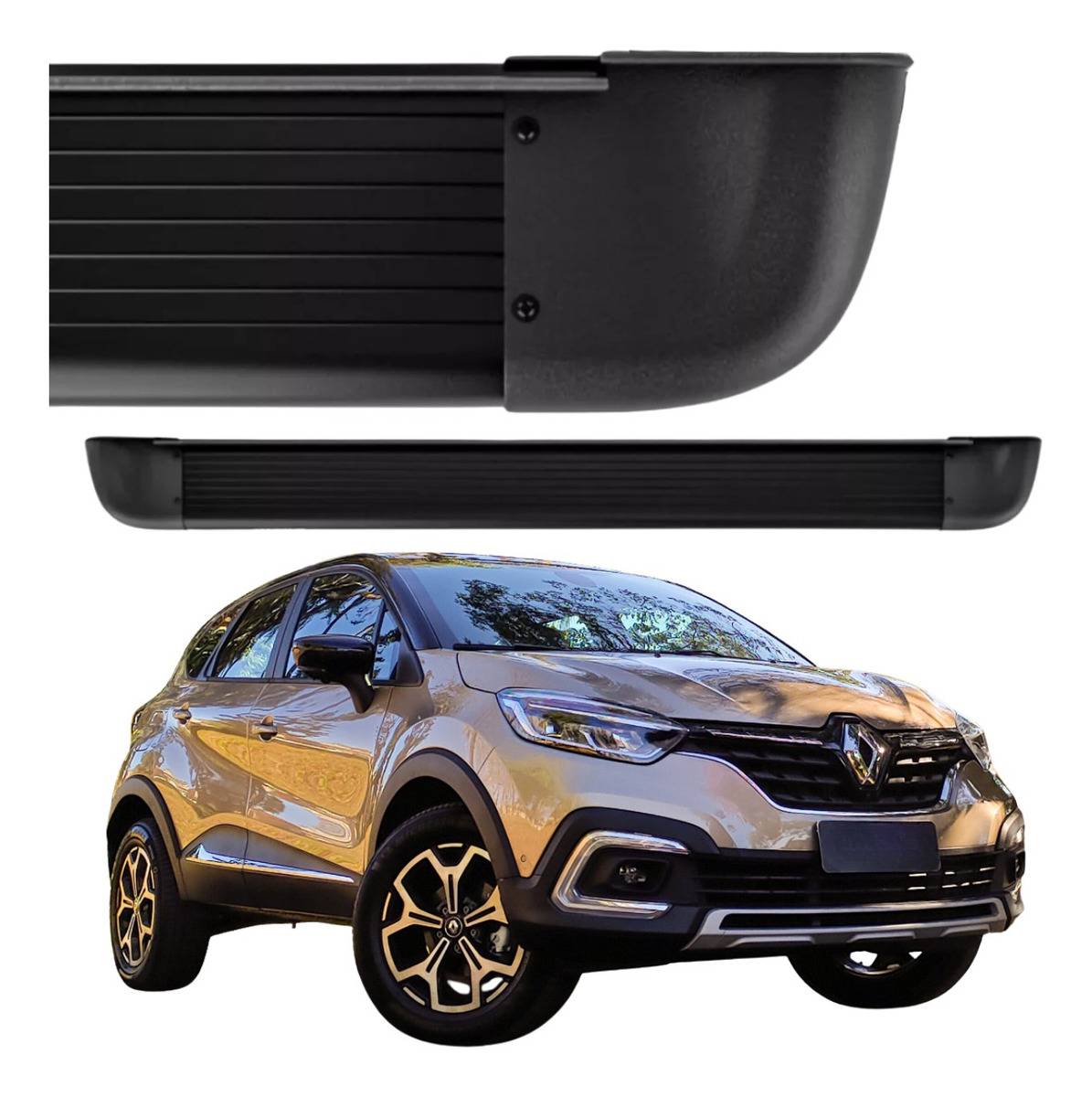 Estribo Alumínio Arredondado Renault Captur 2017 A 2026
