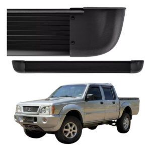 Estribo Alumínio Arredondado Mitsubishi L200 2004 A 2012