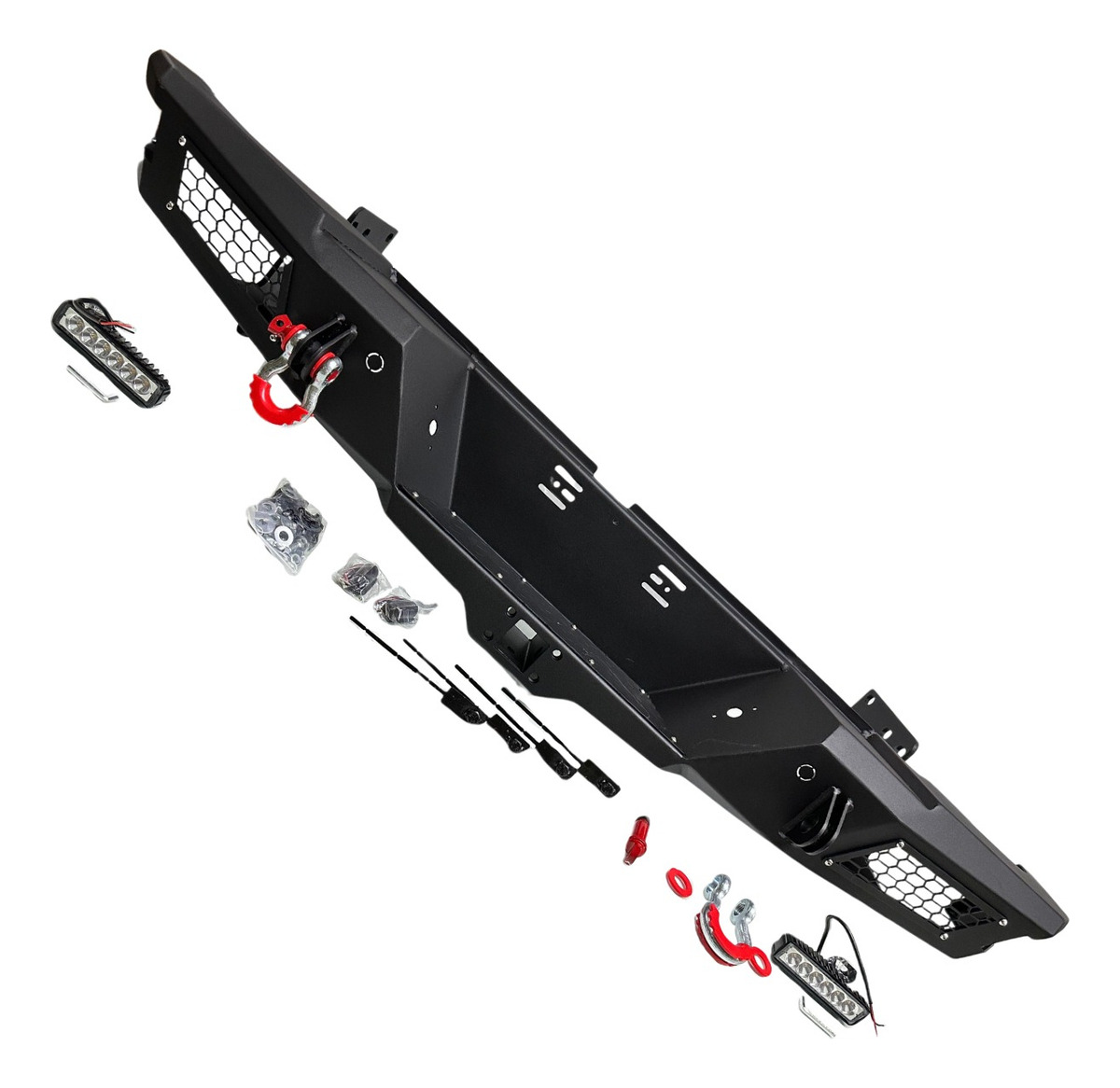 Para-choque Traseiro Aço Reforçado Com Led Ford Ranger 2013 A 2023 - Imagem 3