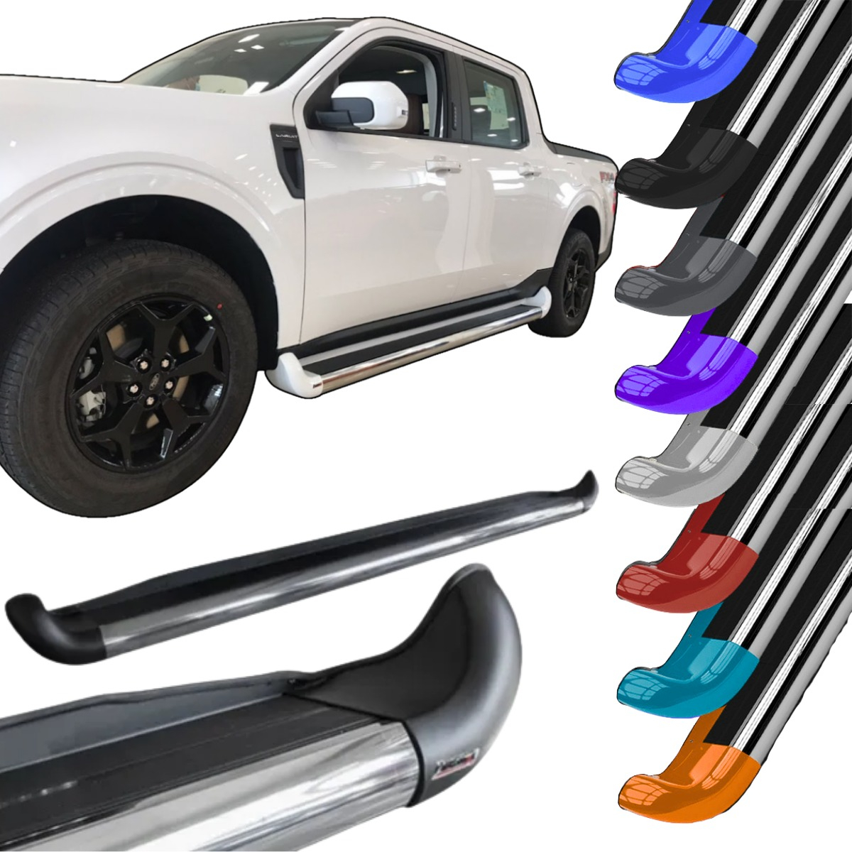 Estribo Personalizado em Aço Ford Maverick 2022 A 2026