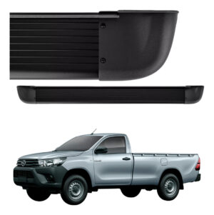Estribo Alumínio Arredondado Toyota Hilux Simples 2016 A 2026