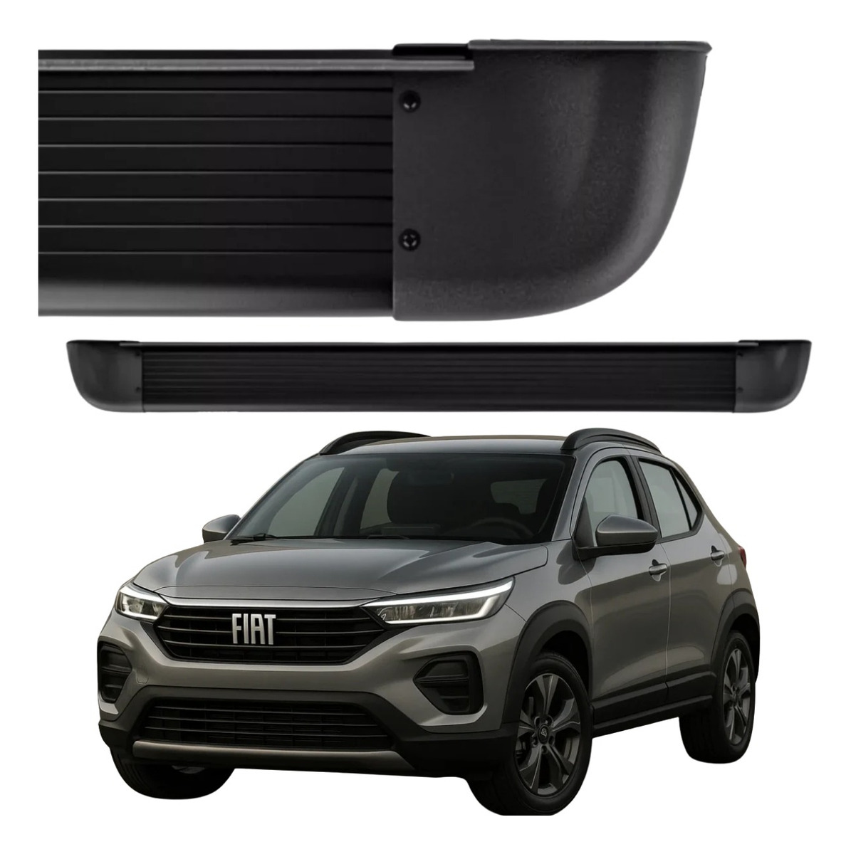 Estribo Alumínio Arredondado Fiat Pulse 2021 A 2026