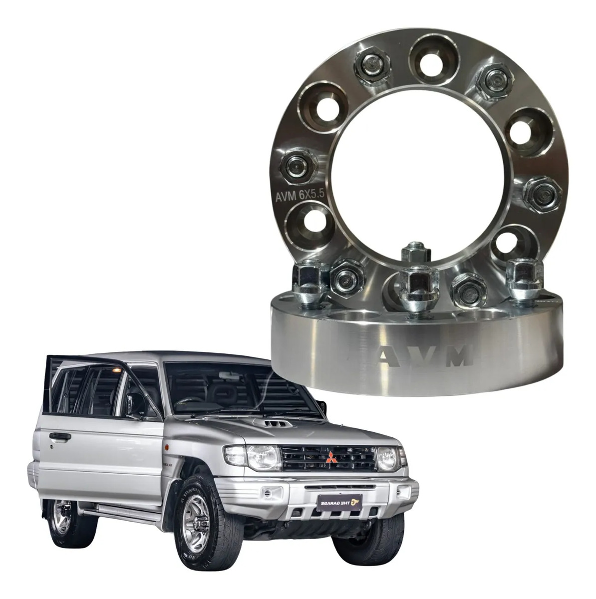 Espaçador de Rodas AVM 38,1 mm para Mitsubishi Pajero 1982 a 1999 | Par