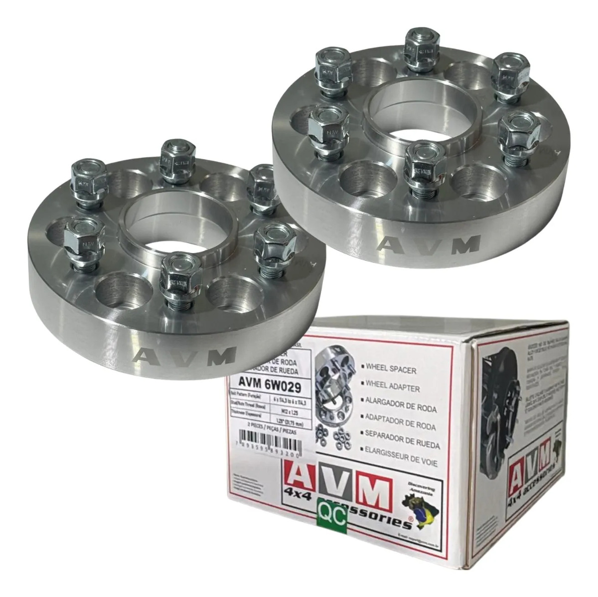 Espaçador de Rodas AVM 31,75 mm para Nissan Frontier 2.5 TD D40 2007 a 2016 | Par - Imagem 2
