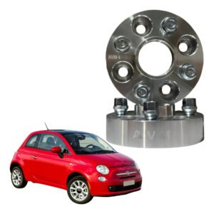 Espaçador de Rodas AVM 31,75 mm para Fiat 500 2009 a 2026 | Par