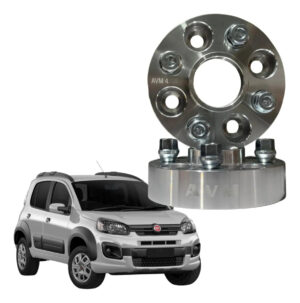 Espaçador de Rodas AVM 31,75 mm para Fiat Uno 1984 a 2021 | Par