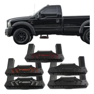 Par de Estribos Modelo Bully Off Road Reforçado F250 1998 a 2011